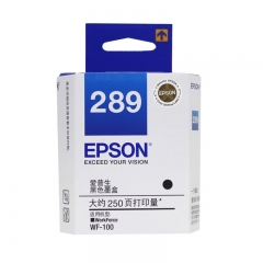 爱普生(Epson) T289黑色墨盒 适用WF-100/WF-110机型 打印量约250页 原装 T289黑色墨盒 约250页