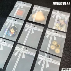 蝴蝶结磨砂自封袋12*16
