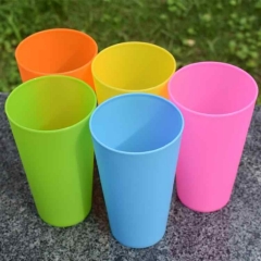 CUPS杯子歌跳舞蹈道具彩色塑料体育表演比赛专用20个装 600ml桔色