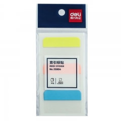 得力（deli）25904-30枚3色索引标签贴指示贴 归类便利贴记事贴N次贴28*45mm