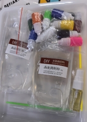 文创 6ml 水拓画颜料DIY手工颜料 8瓶装