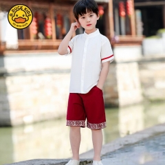 G.DUCKKIDS小黄鸭儿童大合唱演出服短袖印花男款 190