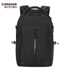 瑞士军刀威戈(Wenger) 15.6英寸商务电脑包 双肩书包黑612292