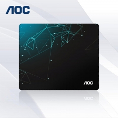 AOC电竞游戏办公鼠标垫中小号 300*250*3mm M102/93几何蓝黑色