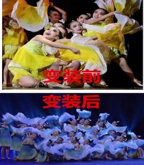 小荷风采金奖俺是黄河水舞蹈演出服原版服装可变+头饰