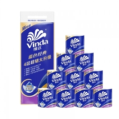 维达（Vinda）有芯卷纸 蓝色经典4层160克*10卷 卫生纸厕纸