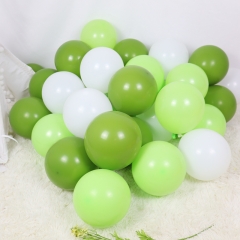 气球10寸橄榄绿+果绿+白色 100个/袋