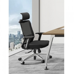 国誉（KOKUYO）电脑办公升降人体工学椅 黑框黑色+抛光脚+头枕 人体工学椅