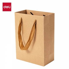 得力LQ712牛皮纸袋250g手提袋 25*15*32mm 10只/件 牛皮纸袋