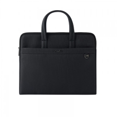 昂特（Ateyhoc）JS-890商务高档黑色电脑公文包办公会议包手提袋包加厚大容量双拉链袋男女职业文件袋包 JS-890