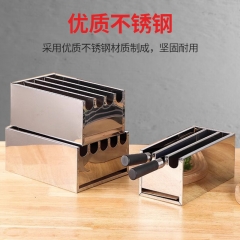 德岐 不锈钢刀架 厨房菜刀刀箱 四格刀箱