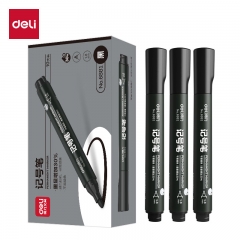 得力 6881 黑色粗头物流油性笔 墨量升级大容量快递签字办公文具马克笔记号笔 6881